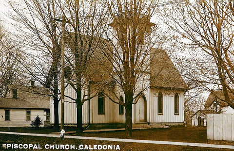 Episcopal Church, Caledonia, Minnesota, 1910 Postcard Reproduction