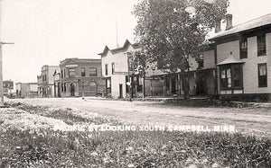 Pacific Street looking south, Campbell, Minnesota, 1910 Postcard Reproduction