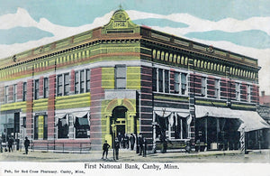 First National Bank, Canby, Minnesota, 1907 Postcard Reproduction