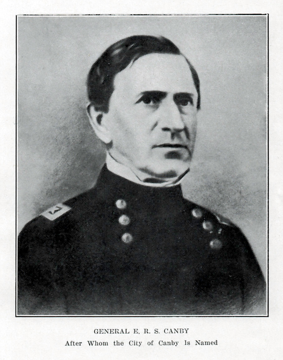 General Edward Richard Sprigg Canby, Namesake of Canby Minnesota, 1870's Print