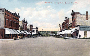 4th Street, Cannon Falls, Minnesota, 1909 Postcard Reproduction