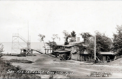 Sah-Kah-Tay Lodge, Cass Lake, Minnesota, 1920s Postcard Reproduction