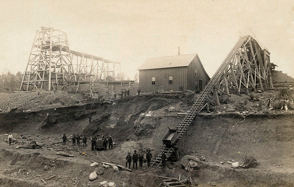 Chandler Mine, Ely Minnesota, 1885 Print