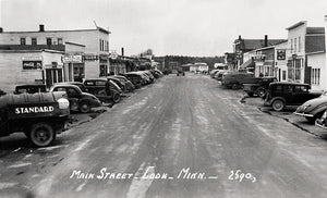 Main Street, Cook, Minnesota, 1940s Print