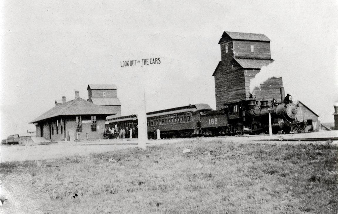 Depot, Currie, Minnesota, 1910s Postcard Reproduction