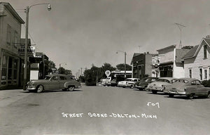 Street Scene, Dalton, Minnesota, 1950s Postcard Reproduction