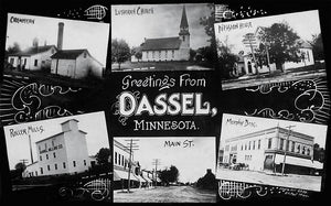 Multiple Views, Dassel, Minnesota, 1909 Print
