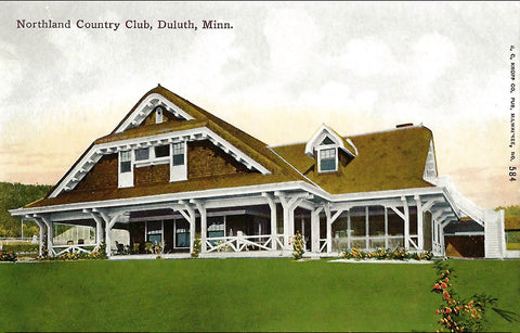 Northland Country Club, Duluth, Minnesota, 1920s Postcard Reproduction