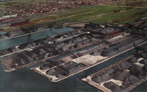 Coal Docks, Duluth, Minnesota, 1940s Postcard Reproduction