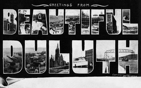 Greetings from Duluth, Minnesota 1907 Postcard Reproduction
