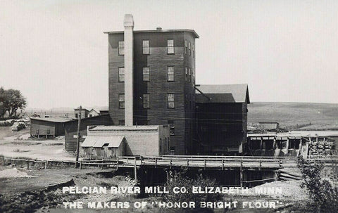 Pelican River Milling Company, Elizabeth, Minnesota, 1910s Postcard Reproduction