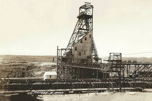 Pioneer B Mine, Ely, Minnesota, 1940s Postcard Reproduction