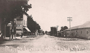 Main Street looking east, Elysian, Minnesota, 1917 Postcard Reproduction