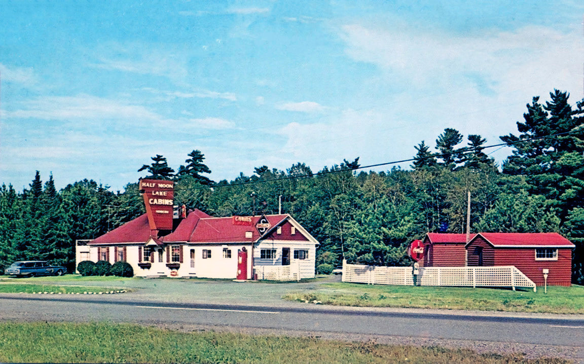 Half Moon Lake Resort, Eveleth, Minnesota, 1960s Postcard Reproduction
