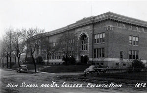 Public schools, Eveleth, Minnesota, 1940s Postcard Reproduction
