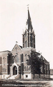 St. John's German Lutheran Church, Fairfax, Minnesota, 1910s Postcard Reproduction