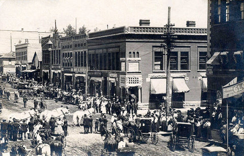 North Avenue, Fairmont, Minnesota, 1908 Postcard Reproduction