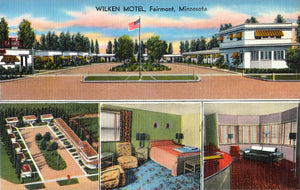 Wilken Motel, Fairmont, Minnesota, 1940s Print