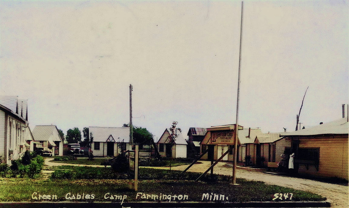Green Gables Camp Farmington Minnesota 1937 Postcard Reproduction