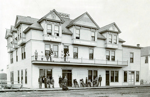 Windsor Hotel, Frazee, Minnesota, 1905 Postcard Reproduction