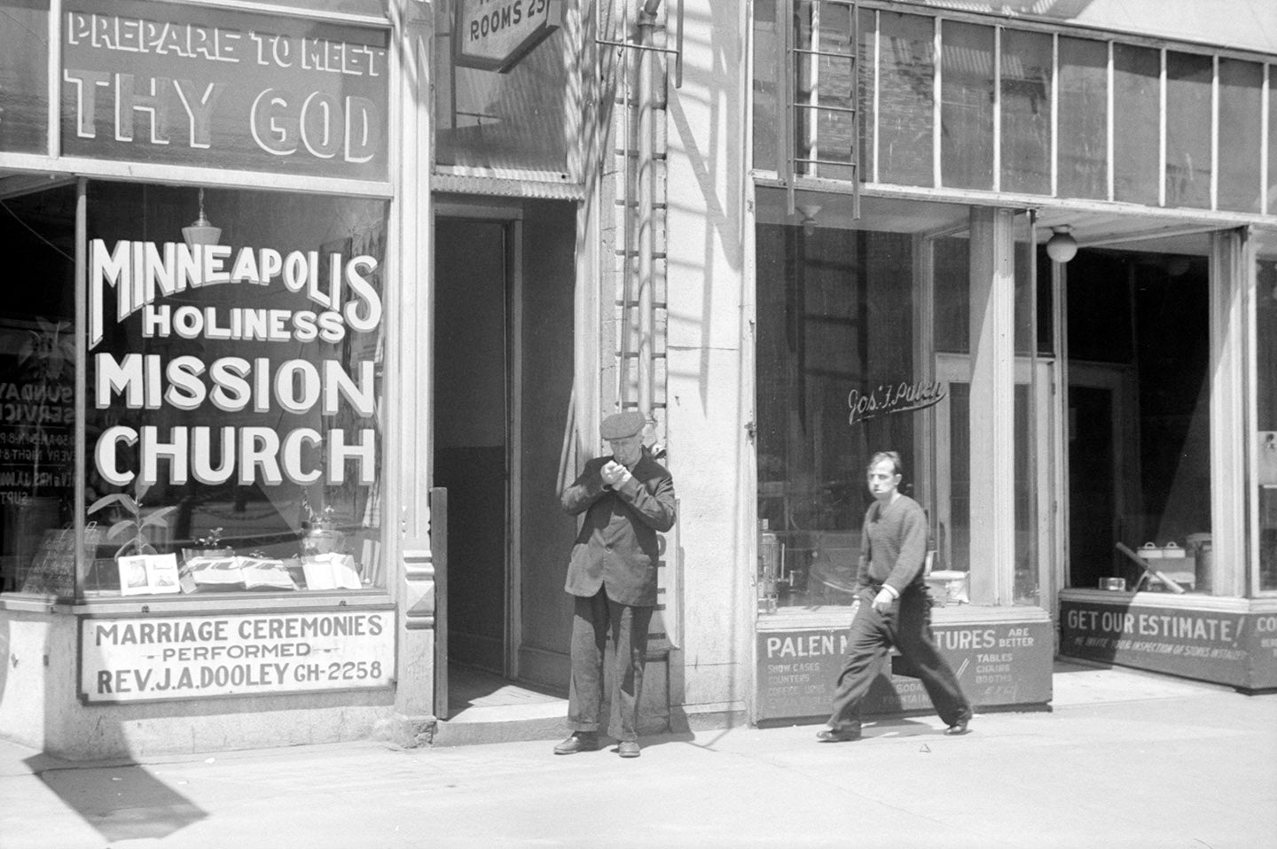 1937 Gateway District Mission in Minneapolis, Minnesota Print