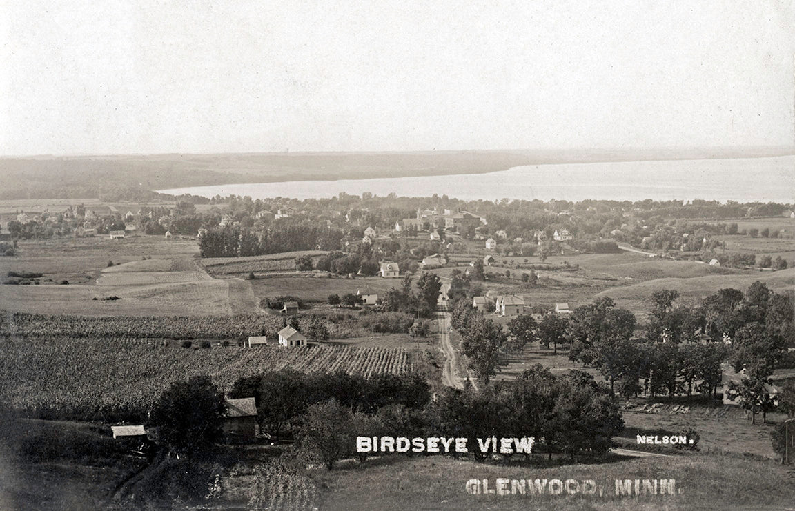 Birds-eye view of Glenwood, Minnesota, 1913 Print