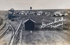 Birds-eye View, Greenbush, Minnesota, 1908 Postcard Reproduction