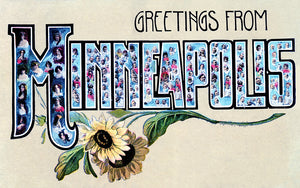 Greetings from Minneapolis, Minnesota, 1908 Postcard Reproduction