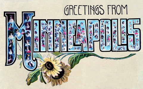 Greetings from Minneapolis, Minnesota, 1908 Print