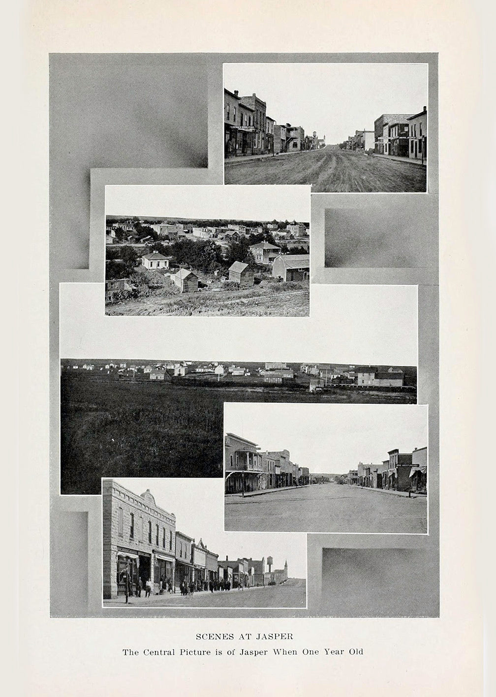 1911 Multiple scenes of Jasper Minnesota Print