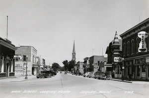 Main Street looking North, Jordan, Minnesota, 1940s Postcard Reproduction