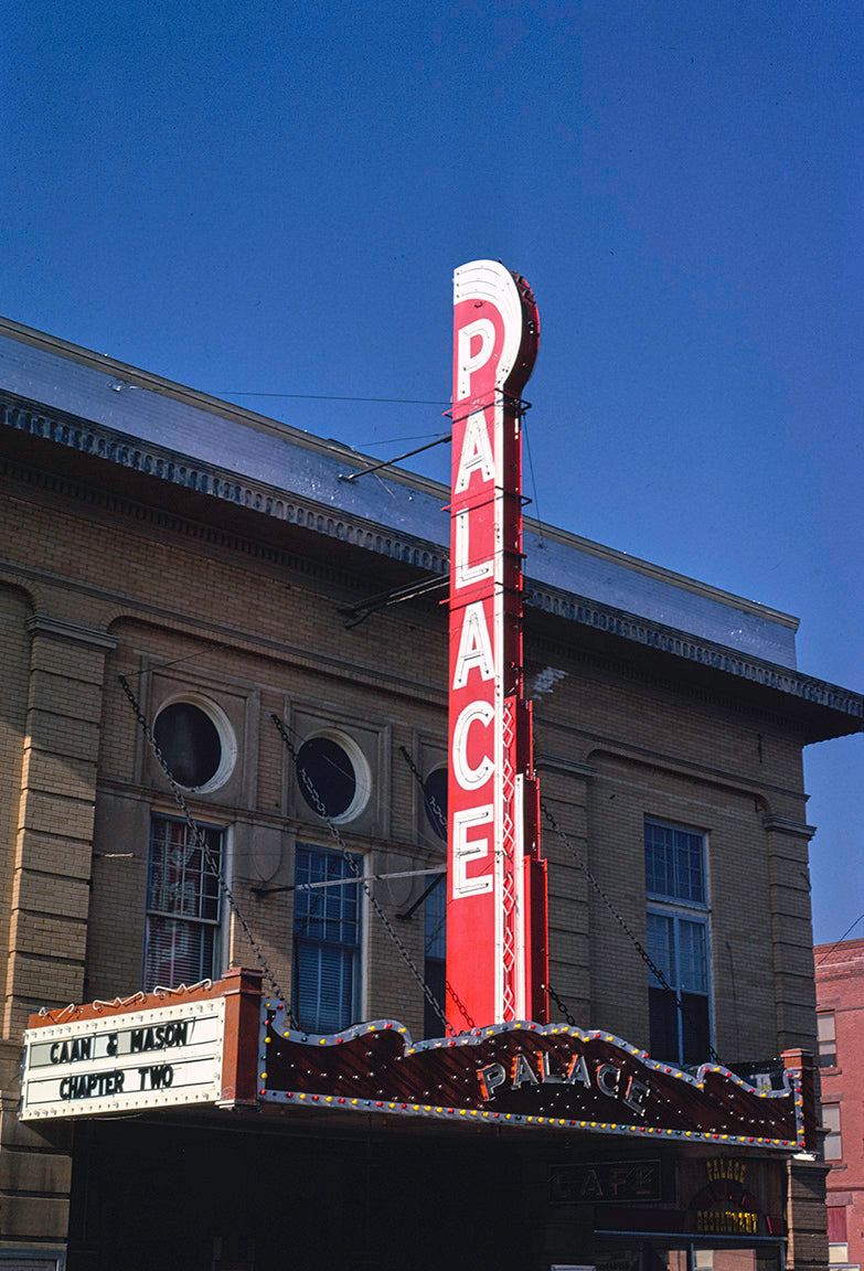 Palace Theatre Marque, Luverne Minnesota, 1980 Print