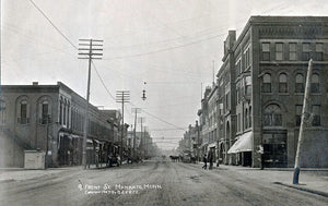 Front Street, Mankato, Minnesota, 1907 Postcard Reproduction