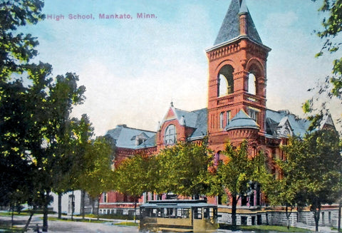 High School, Mankato, Minnesota, 1913 Print