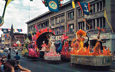 Aquatennial Parade, Minneapolis, Minnesota, 1950s Postcard Reproduction