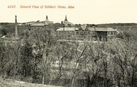 Soldiers Home, Minneapolis, Minnesota, 1914 Postcard Reproduction