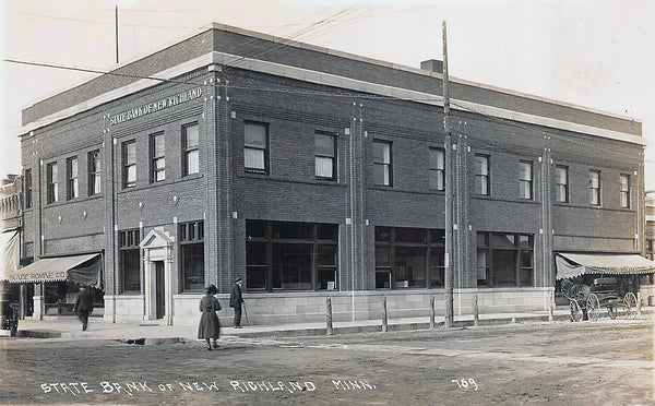 State Bank of New Richland, Minnesota, 1910s Print