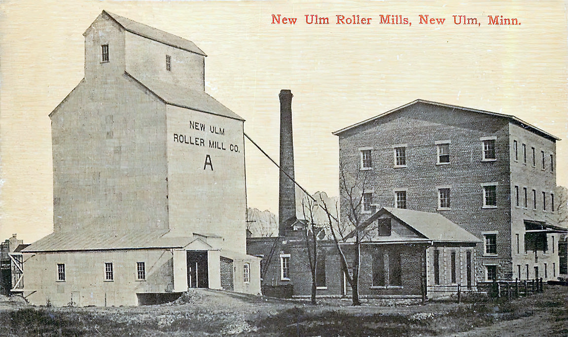 New Ulm Roller Mills, New Ulm Minnesota, 1908 Print