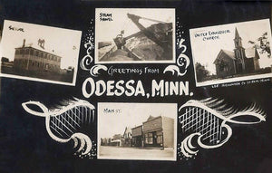 Multiple scenes, Odessa, Minnesota, 1909 Print