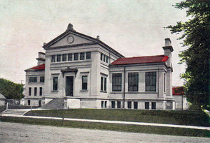 Owatonna Library, Owatonna Minnesota 1910s Postcard Reproduction