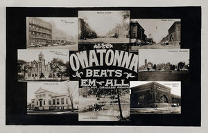 Multiple views, Owatonna, Minnesota, 1909 Postcard Reproduction