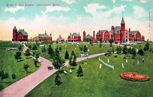 Minnesota State Public School Orphanage, Owatonna Minnesota 1910s Postcard Reproduction