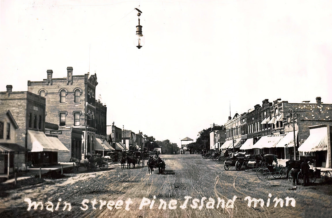 Main Street, Pine Island, Minnesota, 1908 Print