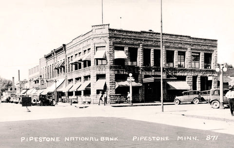 Pipestone National Bank, Pipestone, Minnesota, 1930s Print