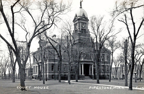 Pipestone County Court House, Pipestone, Minnesota, 1940s Print