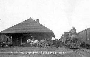 CGW Station, Rochester, Minnesota, 1908 Postcard Reproduction