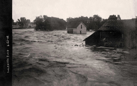 Flood, Rochester, Minnesota, June 23, 1908 Postcard Reproduction