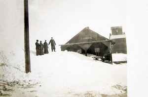 Depot after a blizzard. Sanborn, Minnesota, 1910s Print