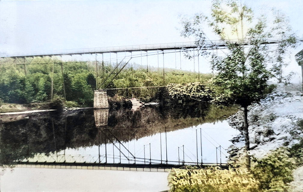 Bridge near Sandstone Minnesota 1927 Postcard Reproduction