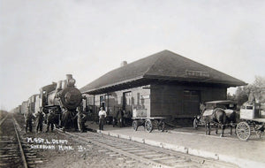 Depot, Sherburn, Minnesota, 1915 Print